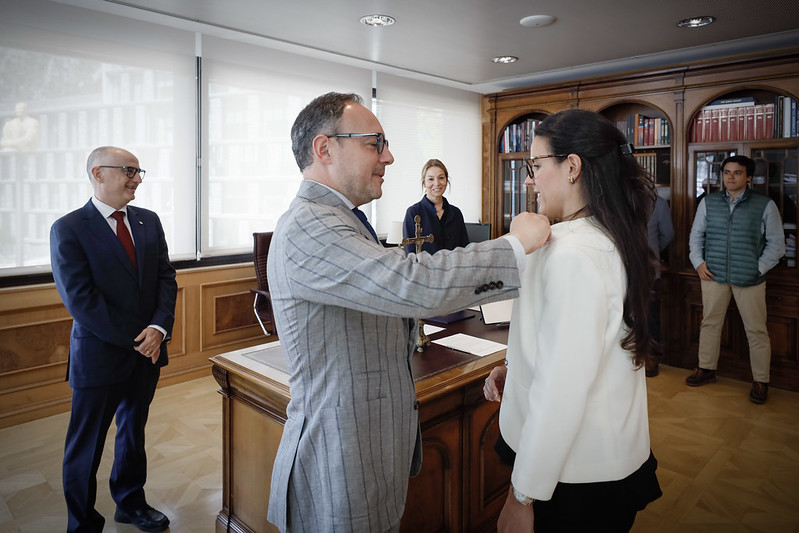 Acte de jurament de la secretària d'Estat d'Afers Financers Internacionals.