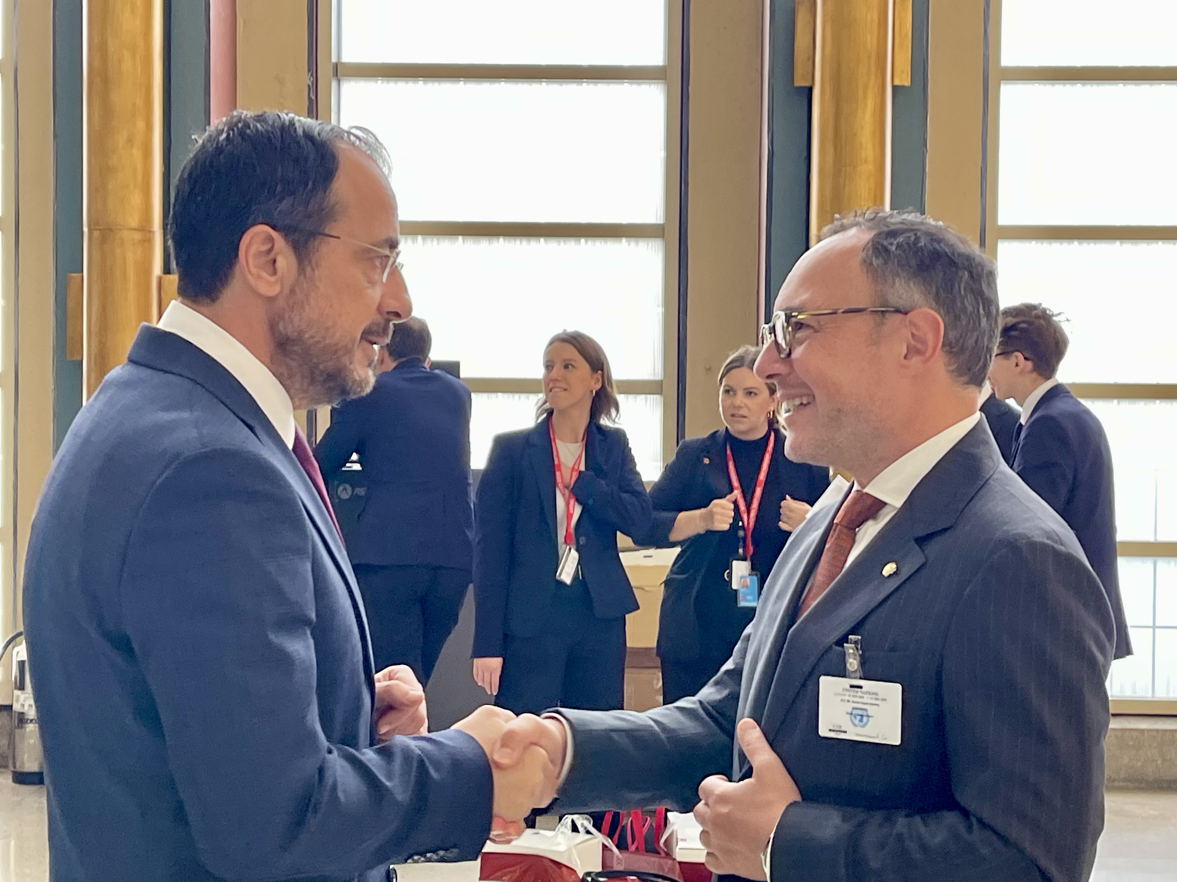 Xavier Espot amb el president de Xipre