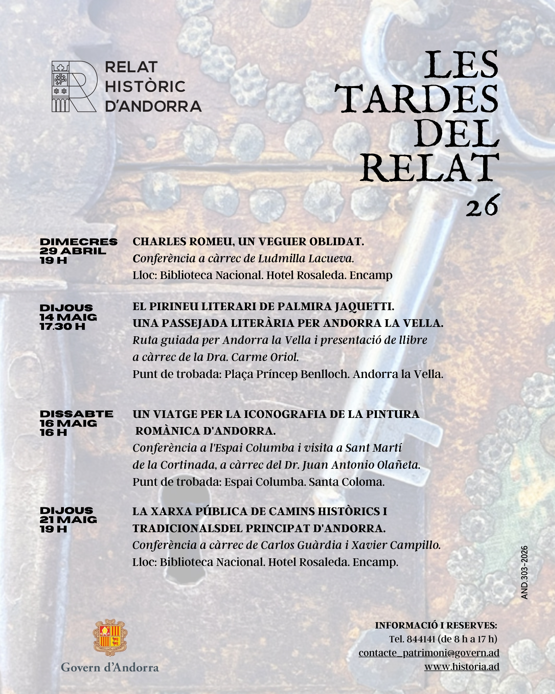 ‘Les tardes del Relat’ enceten un nou cicle el pròxim 29 d’abril ...