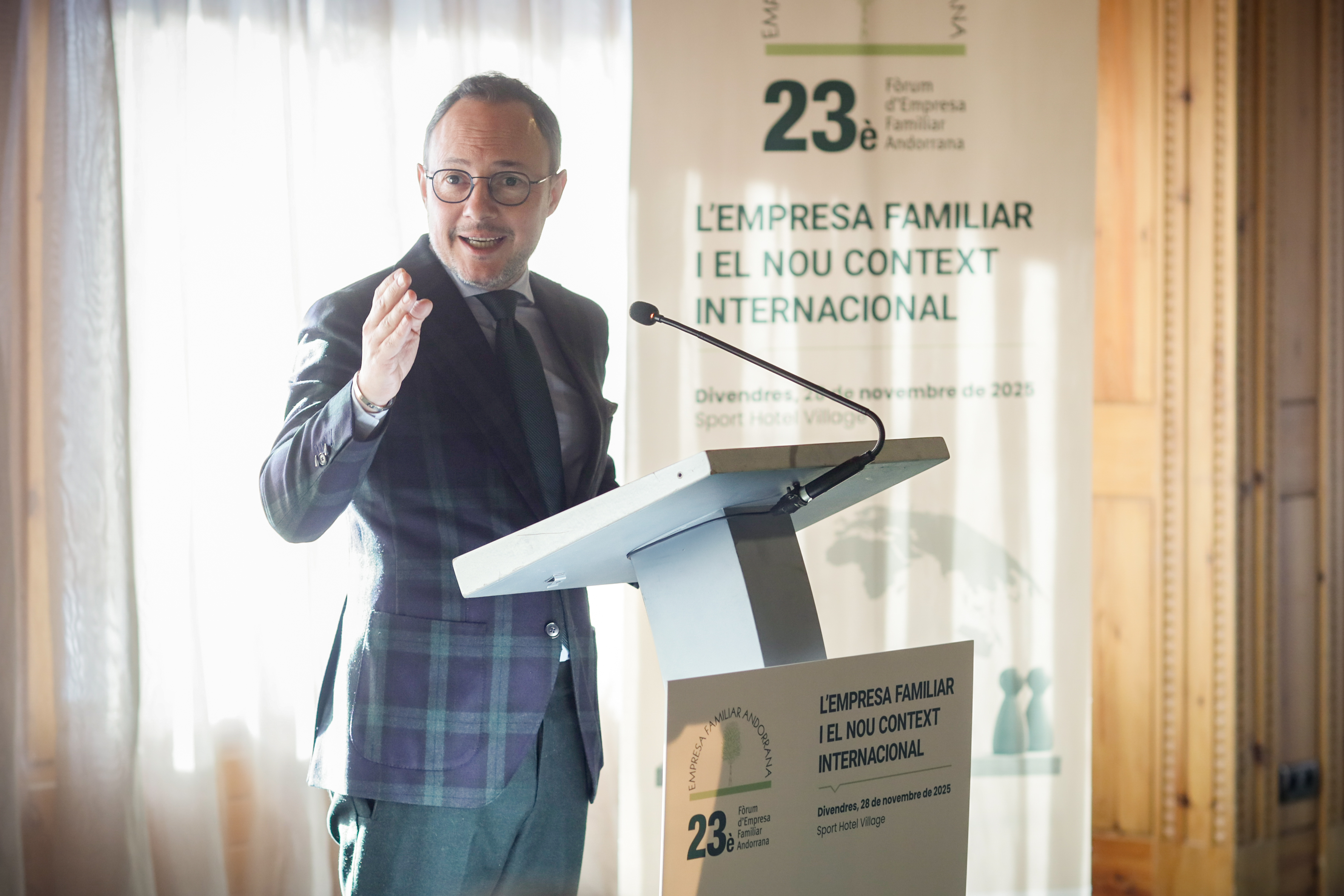 El cap de Govern, Xavier Espot, clausura el 23è Fòrum de l'Empresa Familiar Andorrana