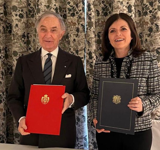 Acte de signatura del Protocol d'entesa amb l'Orde de Malta.