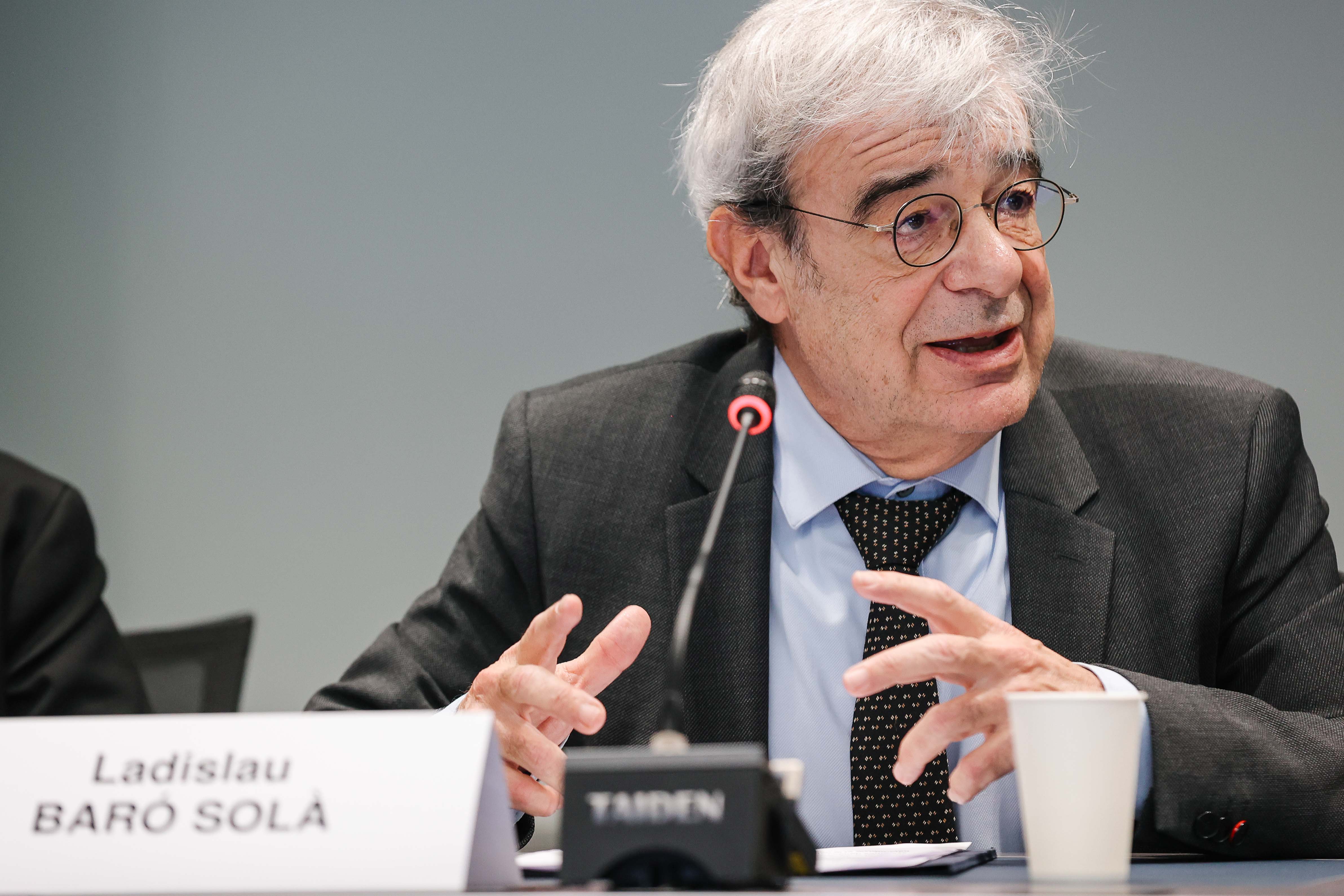 El ministre Baró durant el discurs inaugural al Consell d'Europa