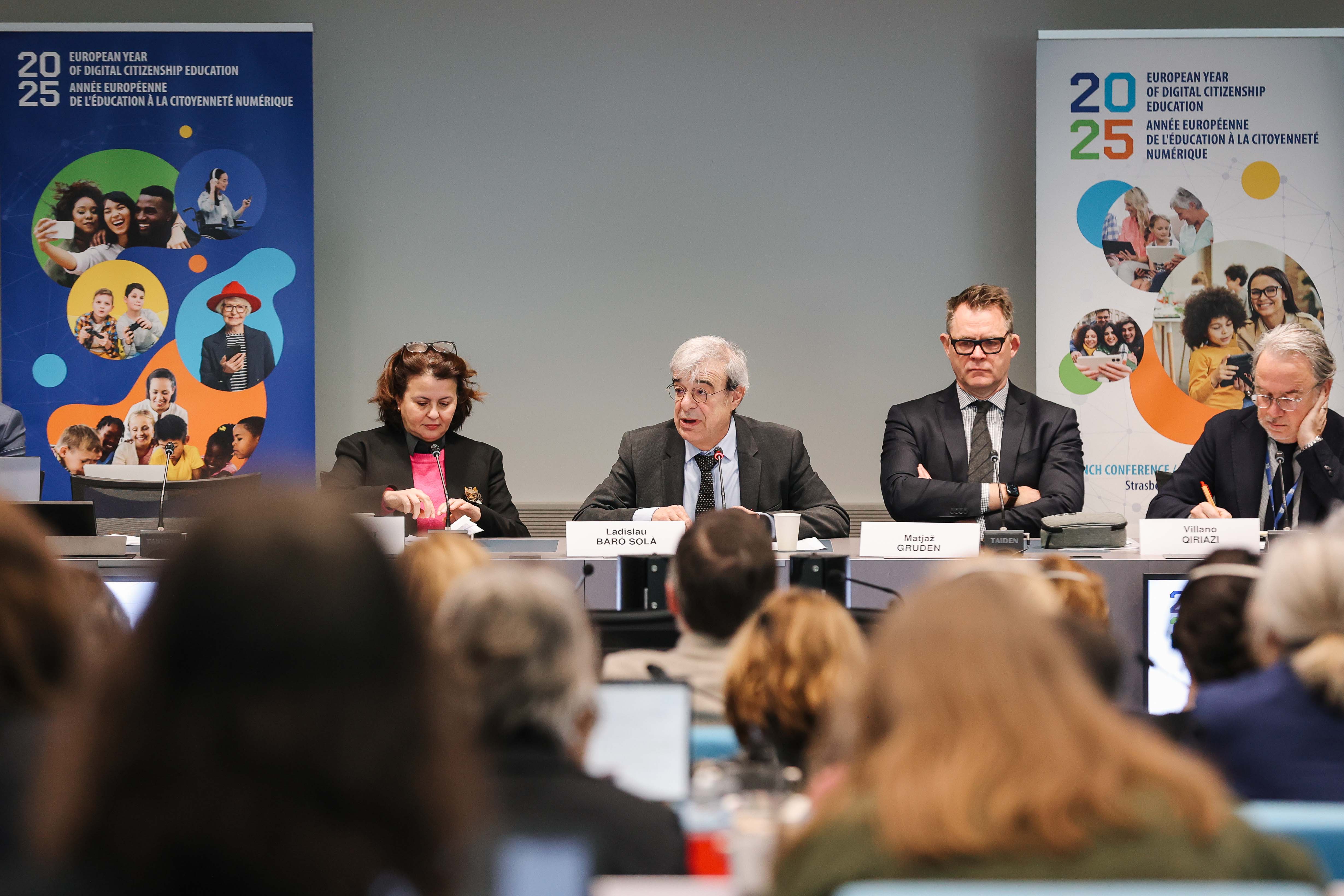 El ministre Baró durant el discurs inaugural al Consell d'Europa