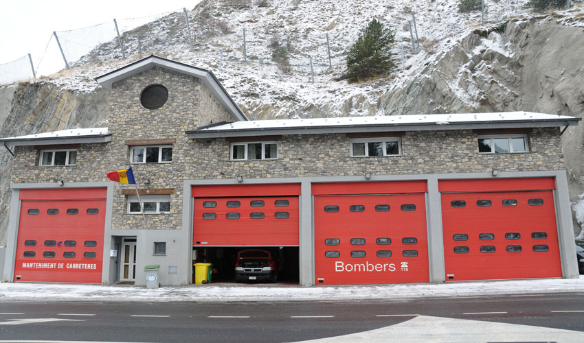 Parc Bombers Canillo (sortida vehicles) Vista principal