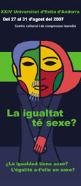 Portada XXIV Universitat d’Estiu d’Andorra La igualtat té sexe?