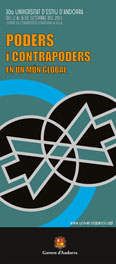 Portada 30a Universitat d'Estiu d'Andorra Poders i contrapoders en un món global
