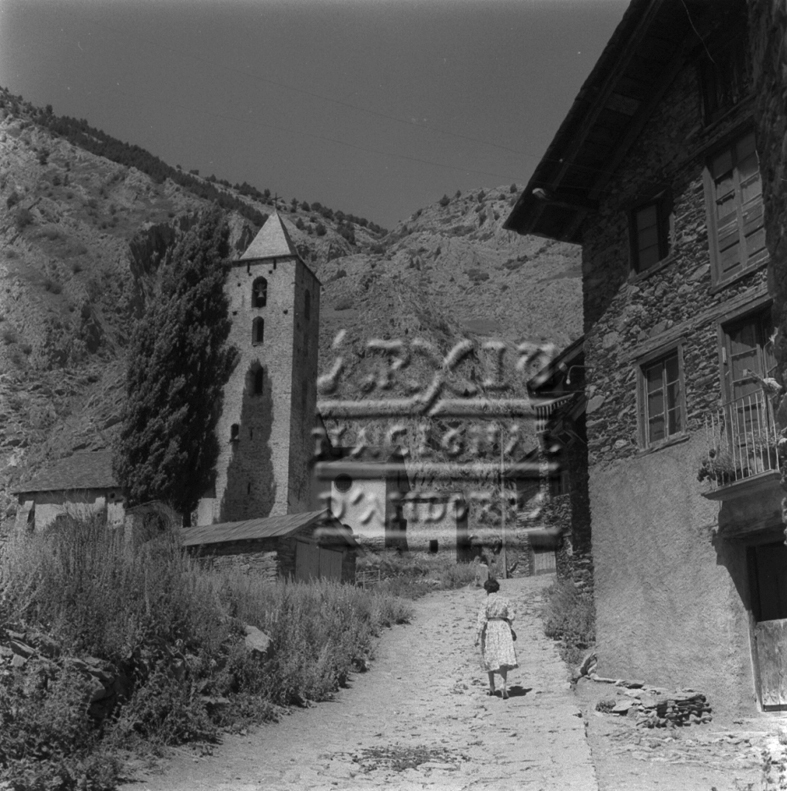 FJR_004: Carrer Major de Canillo i església de Sant Serni