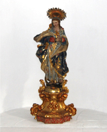 Talla de la Mare de Déu Immaculada, mitjans del segle XVIII.