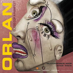 Cartell exposición ORLAN: El cos com a manifest