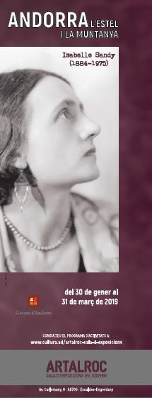 Cartell exposició Andorra, l'estel i la muntanya. Isabelle Sandy (1884-1975)