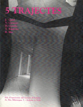 Portada catàleg 5 Trajectes. Andorra, tallers d'art 1996