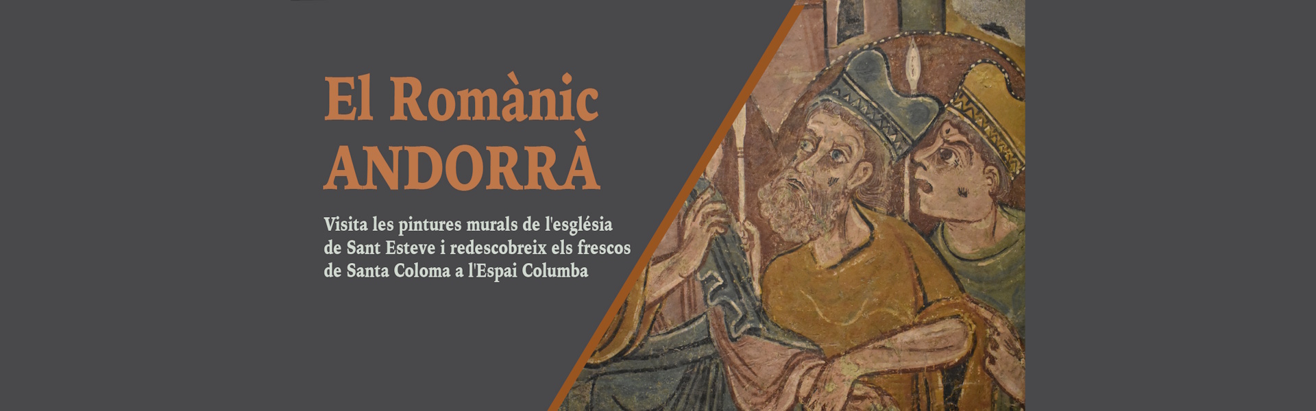 Visita les pintures murals de l'església de Sant Esteve i redescobreix els frescos de Santa Coloma a l'Espai Columba