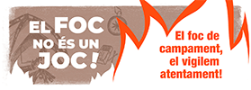 El foc de campament, el vigilem atentament!