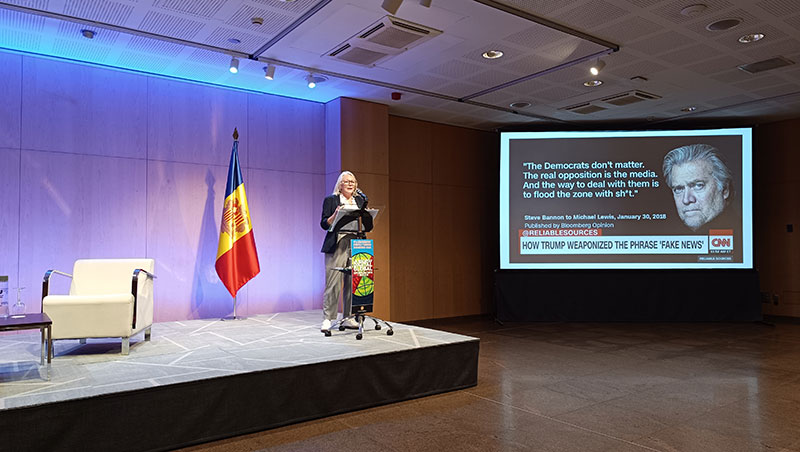 Conferència: La desinformació a la Unió Europea: regulació, geopolítica i mitjans. Carme Colomina