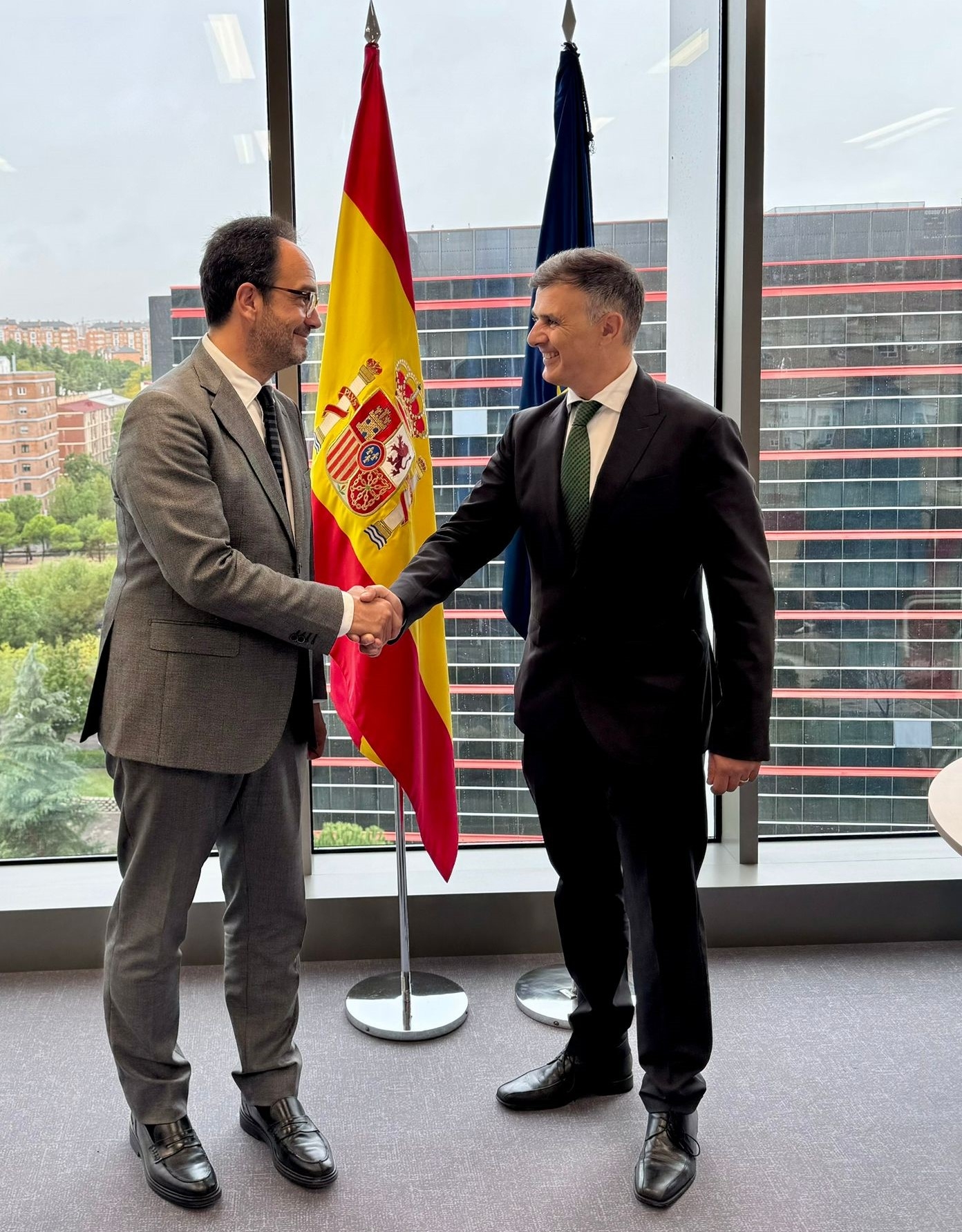 El secretari d’Estat Marc Rossell intercanvia sinergies en matèria d’infraestructures digitals i telecomunicacions amb el seu homòleg espanyol Antonio Hernando