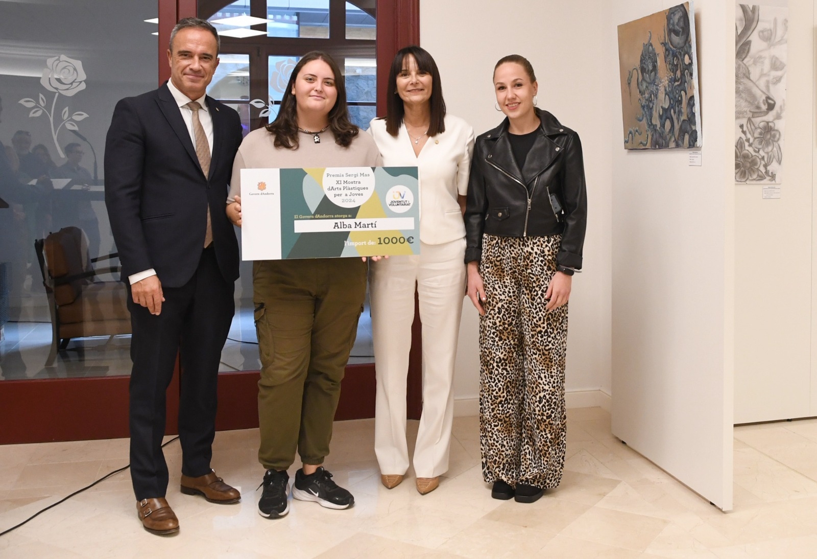 Bonell recorda el compromís del Govern amb els projectes que donen veu al joves durant l’entrega dels XI Premis Sergi Mas