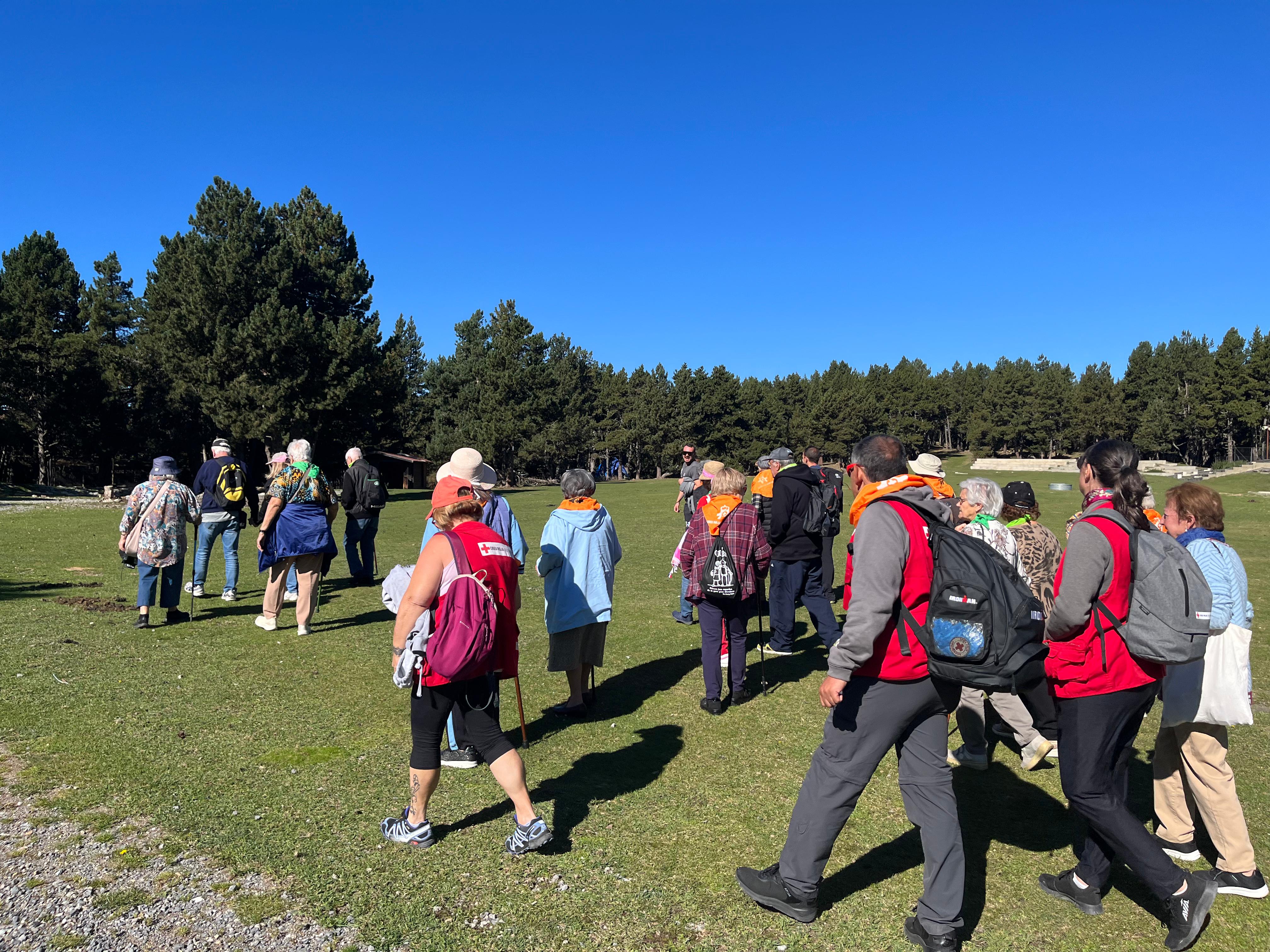 Protecció Civil i la Creu Roja organitzen una sortida a la Rabassa per promoure l’autoprotecció entre la gent gran