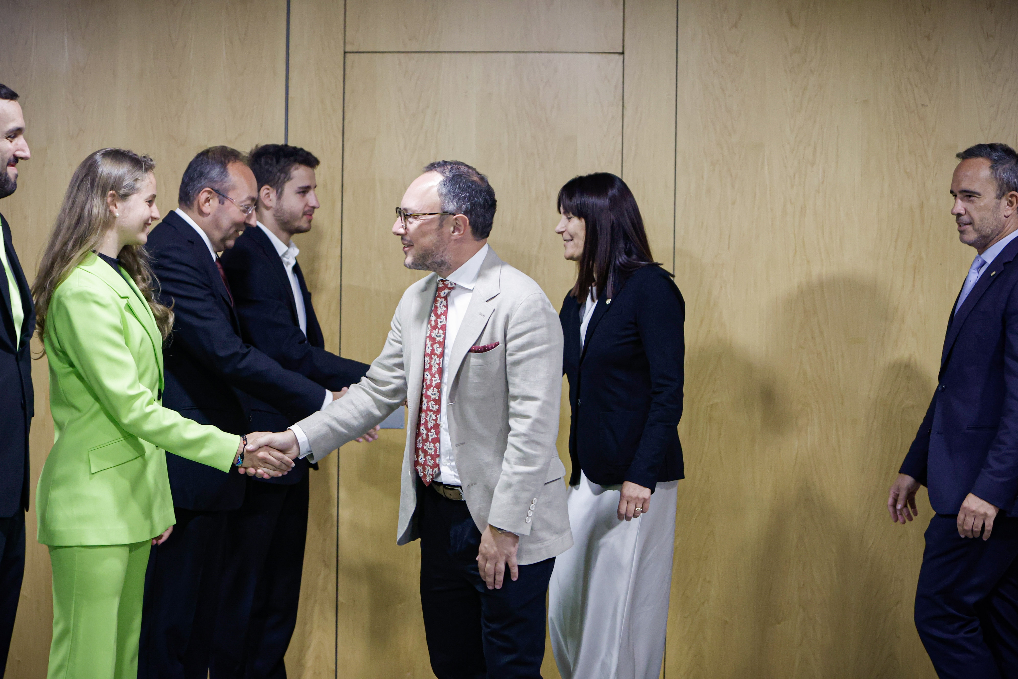 Recepció als participants de la 45a edició de les Olimpíades d’Escacs que se celebraran a Budapest aquest setembre