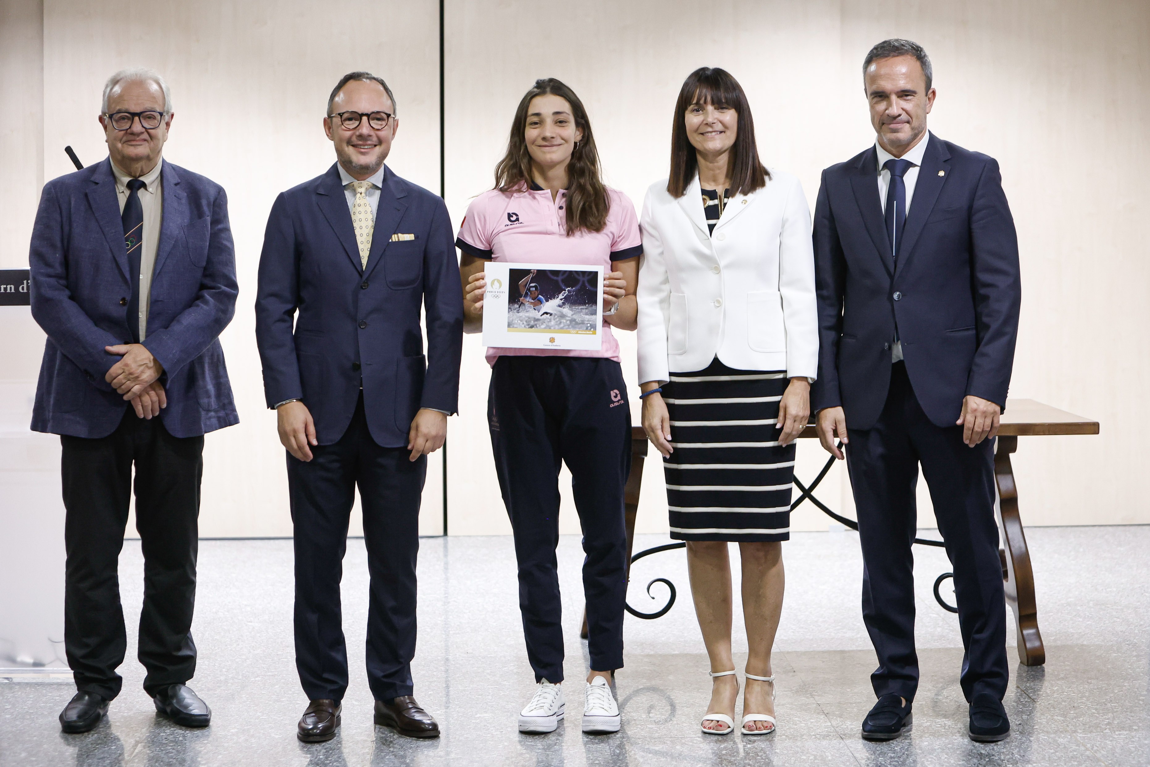 El Govern ret homenatge als esportistes que han representat Andorra als Jocs Olímpics, Mònica Dòria i Nahuel Carabaña