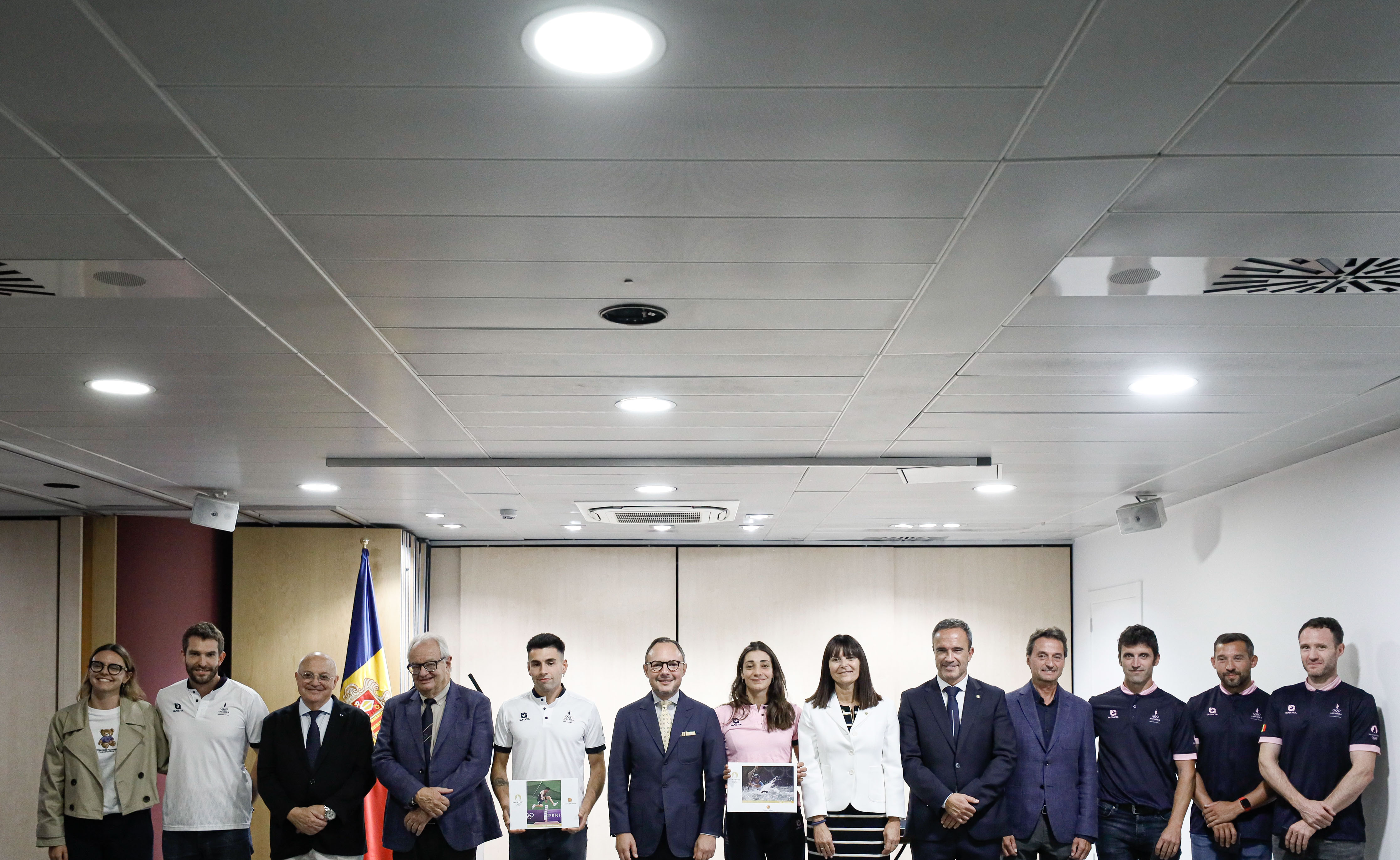 El Govern ret homenatge als esportistes que han representat Andorra als Jocs Olímpics, Mònica Dòria i Nahuel Carabaña
