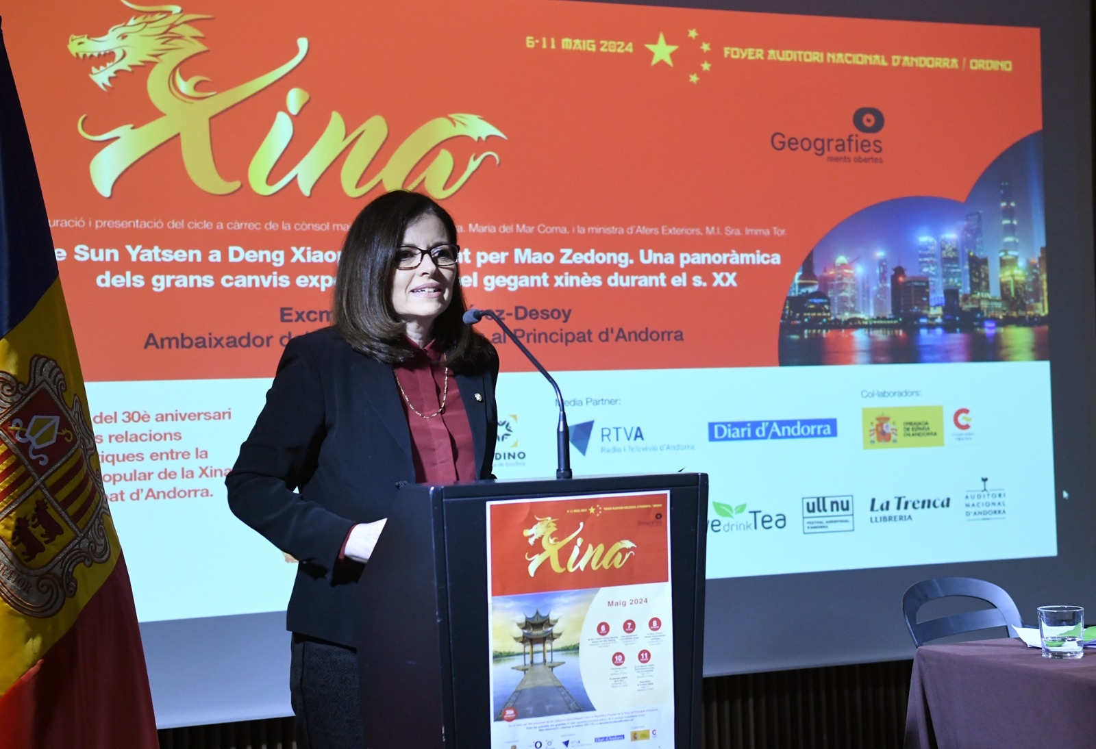 La inauguració del cicle Geografies inicia els actes de commemoració del 30è aniversari de relacions diplomàtiques entre Andorra i Xina