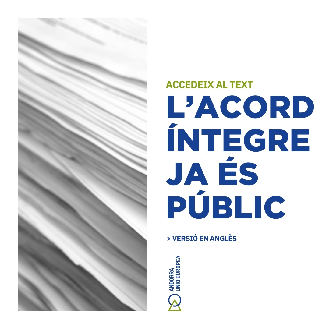 Publicats els textos íntegres de l’Acord d’associació amb la Unió Europea en anglès