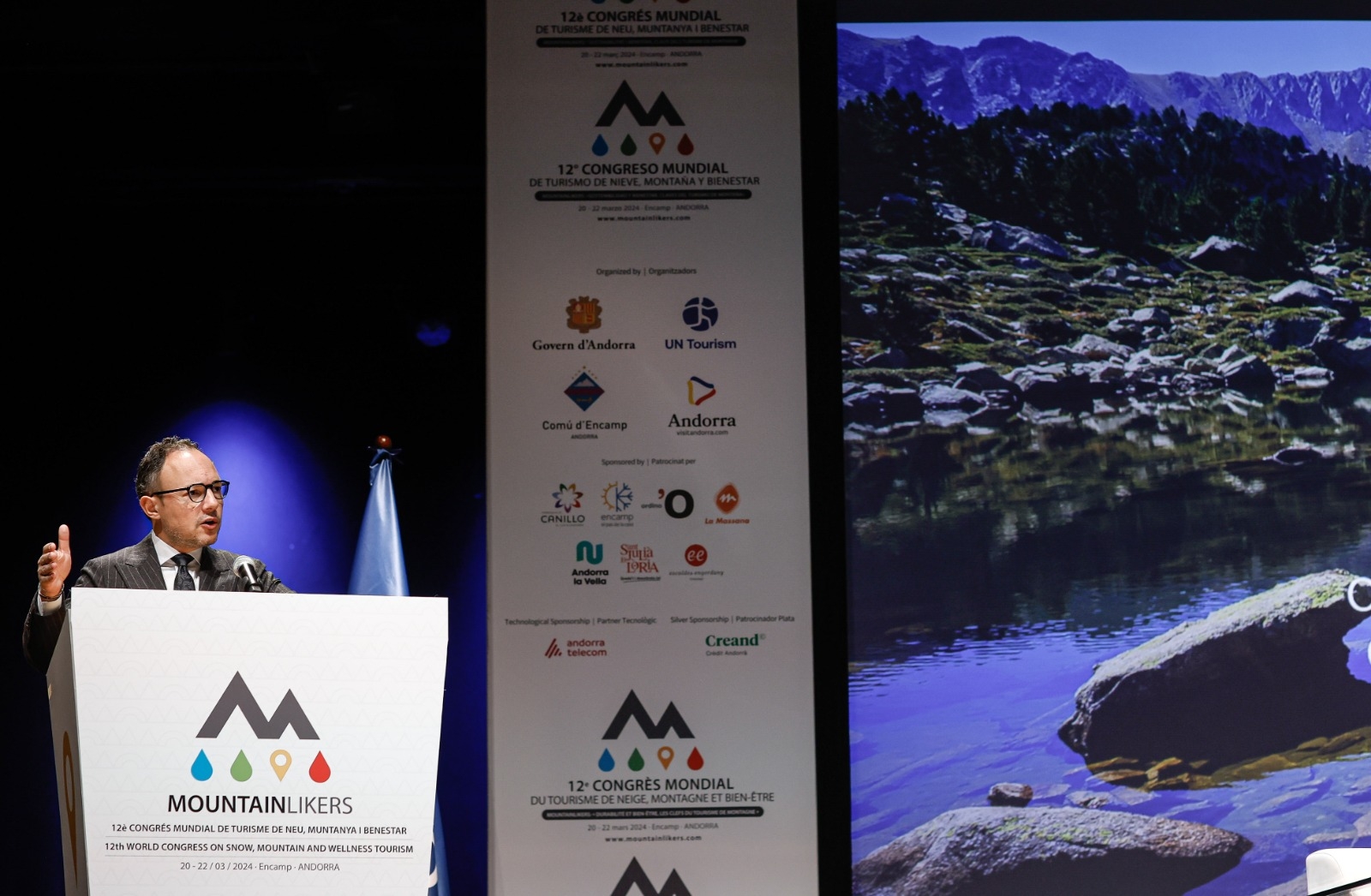 Xavier Espot inaugura el Congrés Mundial de Turisme de Neu, Muntanya i Benestar amb una crida per avançar cap a un turisme sostenible