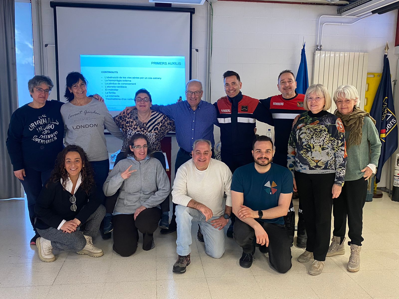 Els voluntaris del Servei d’Acció Voluntària Social es formen en primers auxilis per poder donar cobertura al programa