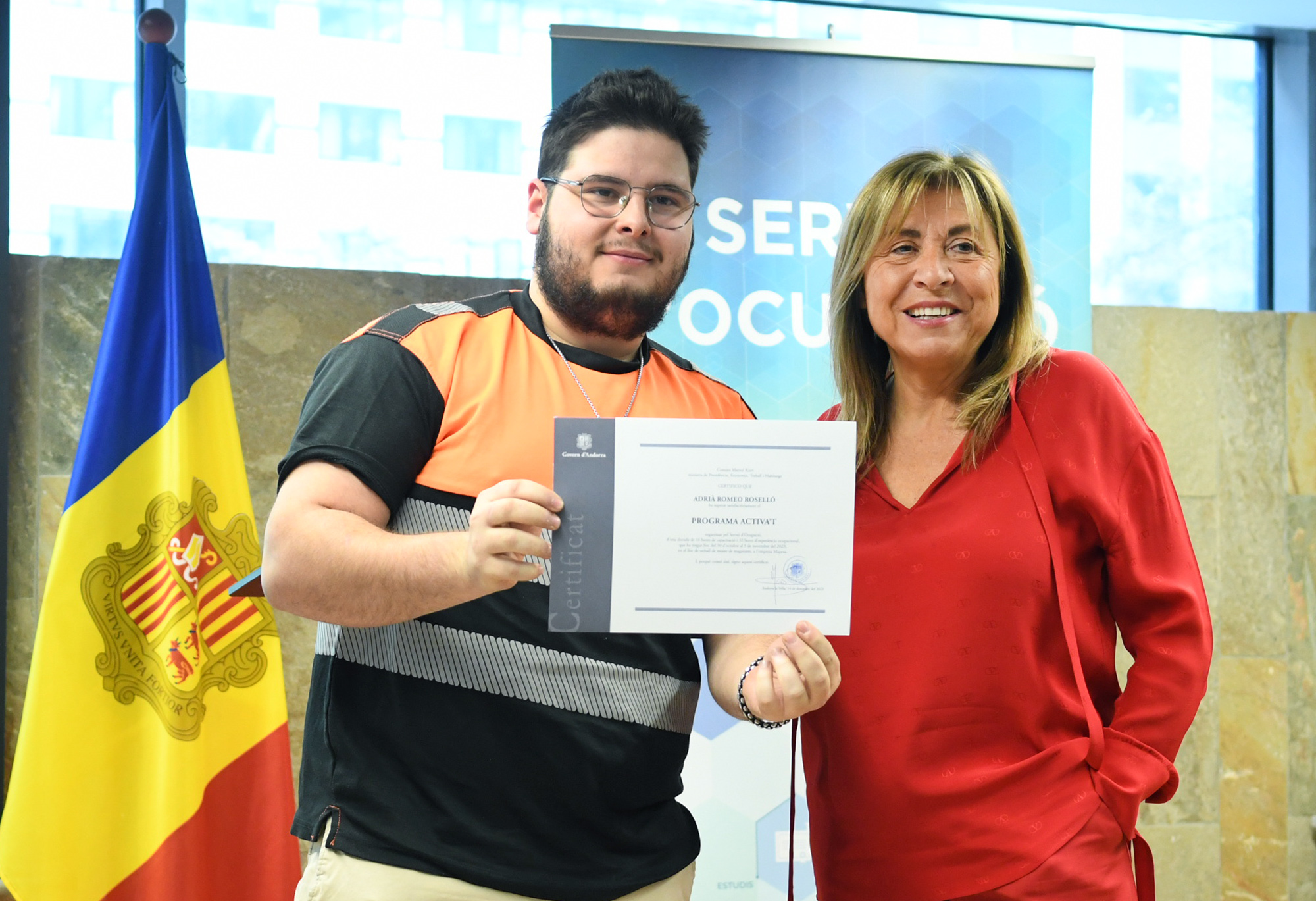 El programa ‘Activa’t’ que promou l’ocupació laboral entre els joves incorpora vuit beneficiaris i la participació de vuit empreses