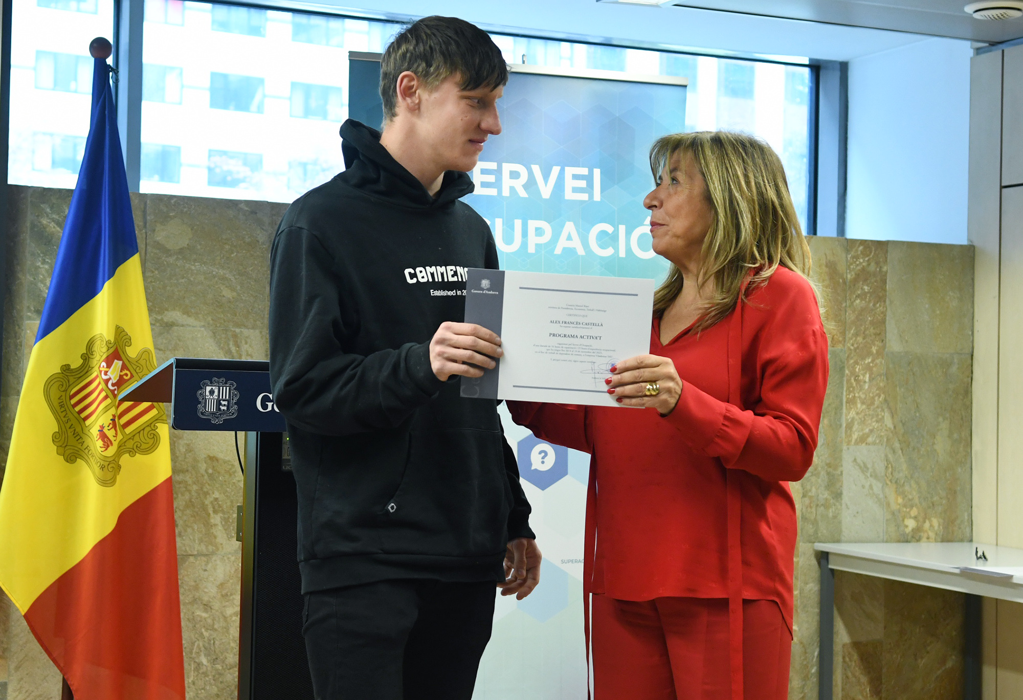 El programa ‘Activa’t’ que promou l’ocupació laboral entre els joves incorpora vuit beneficiaris i la participació de vuit empreses