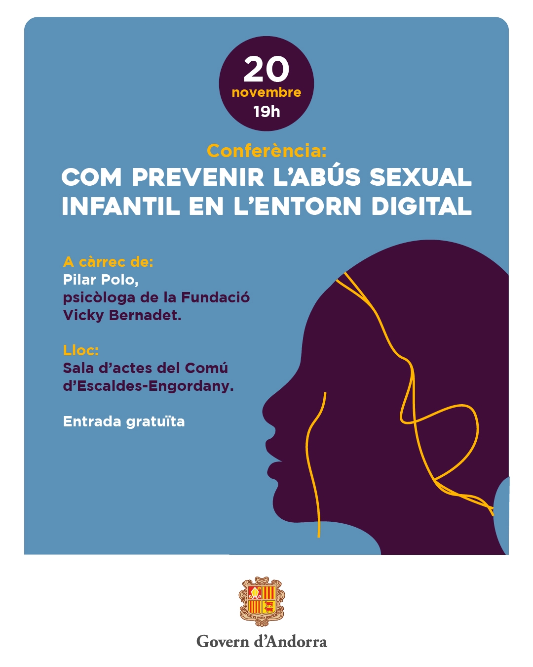 Afers Socials organitza el 20 de novembre una conferència oberta sobre la prevenció de l’abús sexual infantil en l’entorn digital