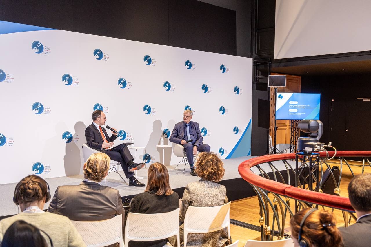 Espot fa una crida a la sensibilització sobre l’afectació de la crisi climàtica a les zones de muntanya al Fòrum de la Pau de París