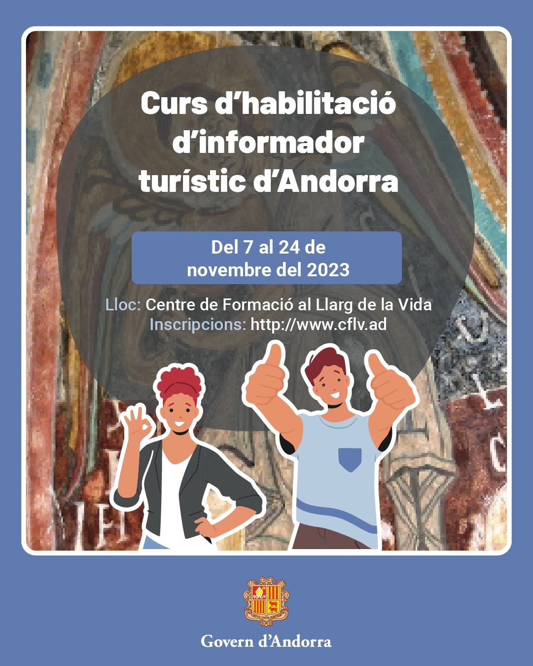 S’obre la convocatòria de la setena edició del curs d’habilitació d’informador turístic d’Andorra