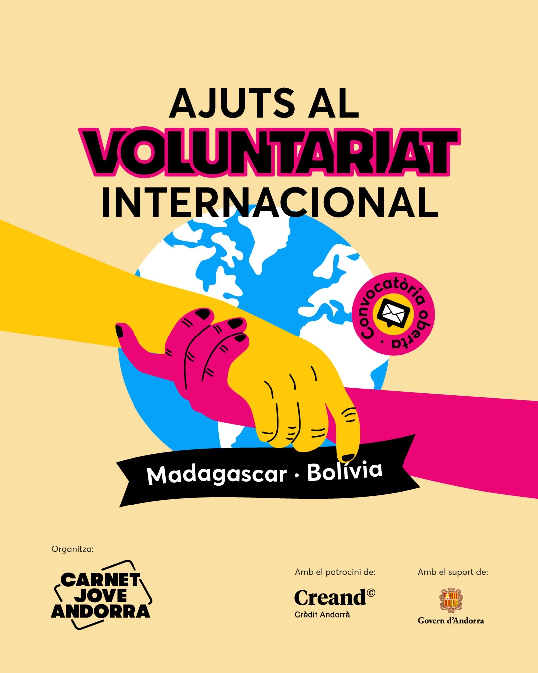 El Govern i l’Associació Carnet Jove Andorra estimulen la cooperació amb ajuts al voluntariat internacional