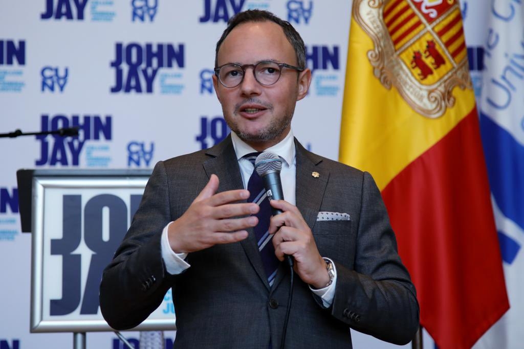 El cap de Govern presenta Andorra i els trenta anys de Constitució a la universitat de justícia John Jay College de Nova York