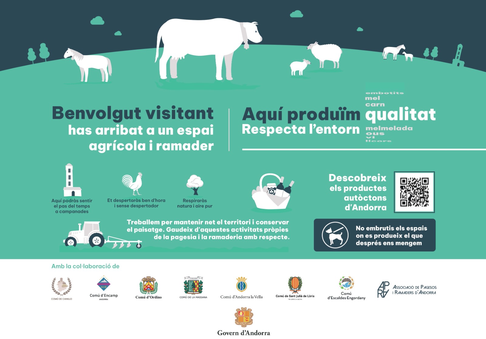 Agricultura impulsa una campanya per sensibilitzar la ciutadania sobre el respecte a les zones rurals