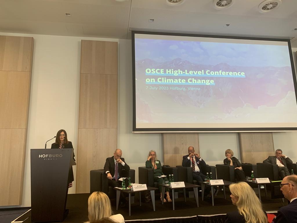 La ministra d’Afers Exteriors, Imma Tor, participa a la Conferència OSCE d’Alt nivell sobre canvi climàtic a Viena