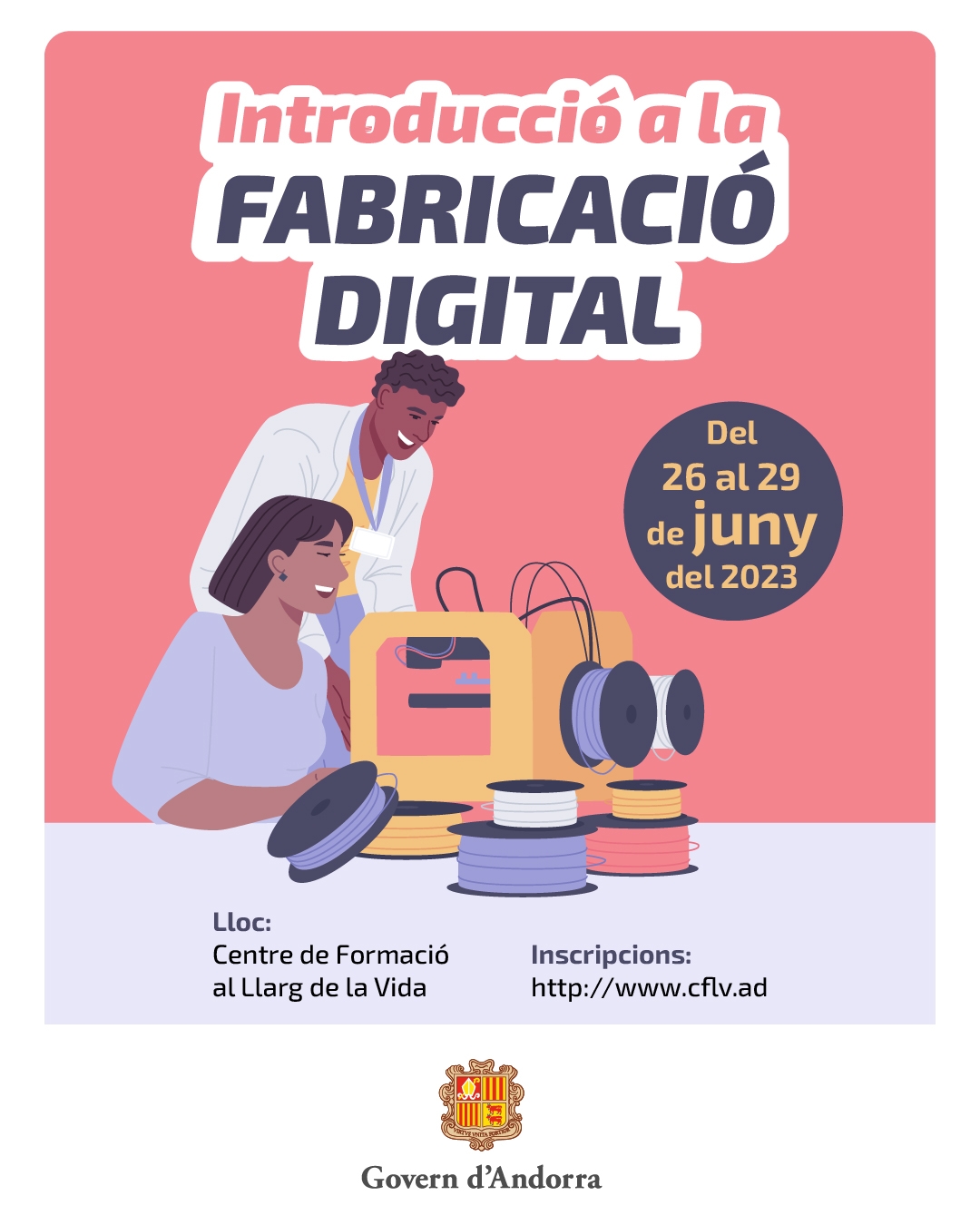 El Centre de Formació al Llarg de la Vida imparteix un curs d’introducció a la fabricació digital