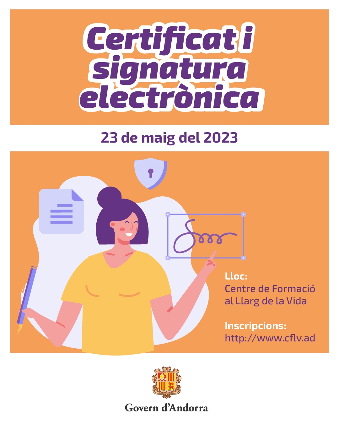 Curs per aprendre què és el certificat i la signatura electrònica al Centre de Formació al Llarg de la Vida