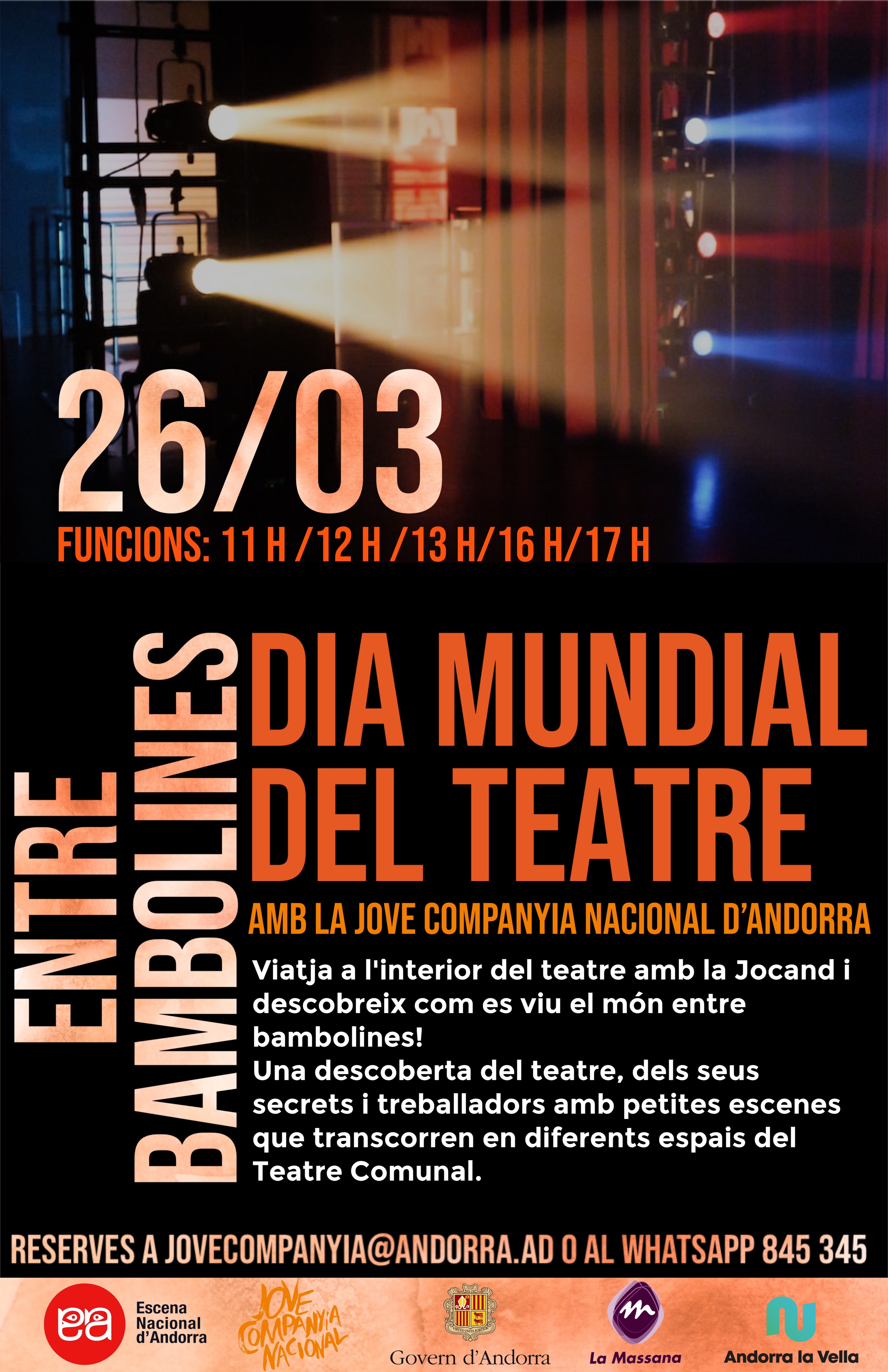La Jove Companyia Nacional d’Andorra celebra el Dia Mundial del Teatre amb l’espectacle Entre Bambolines