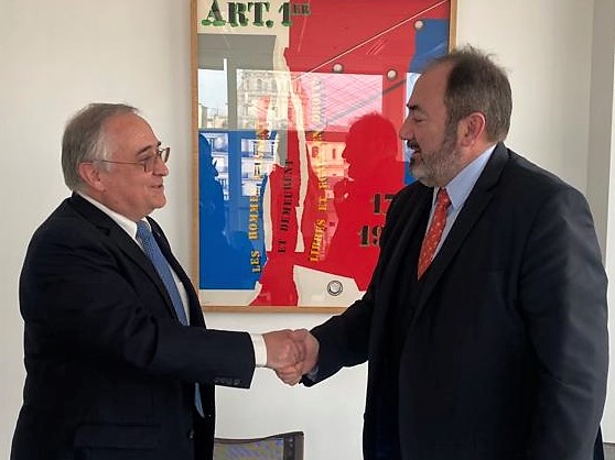 Els ministres de Salut d’Andorra i França, Font i Braun, signen l’Acord marc sobre cooperació sanitària transfronterera