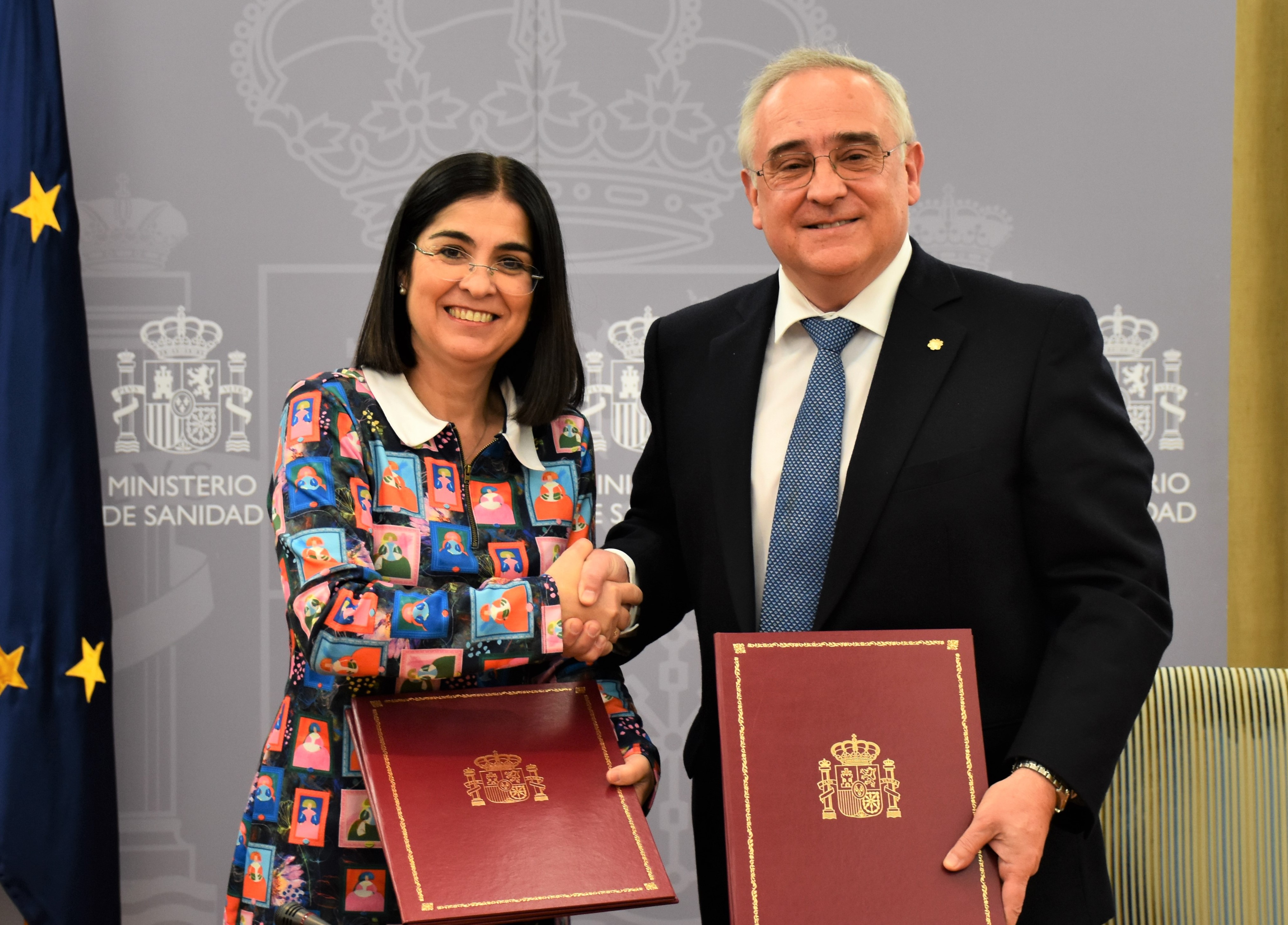 Els ministres de Salut d’Andorra i Espanya, Font i Darias, signen un Protocol d’entesa de cooperació sanitària