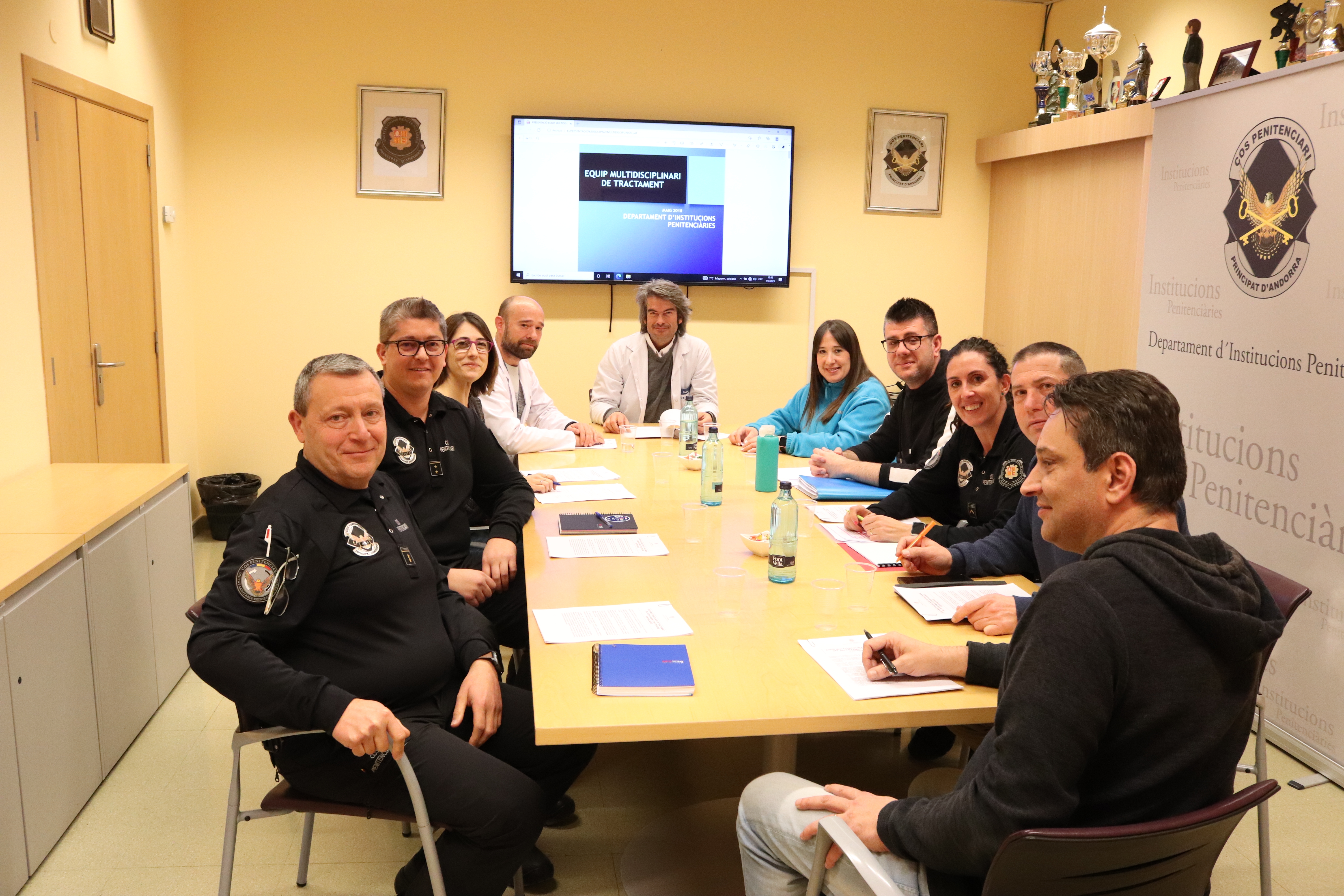 Primera reunió de l'Equip Multidisciplinari del Departament d'Institucions Penitenciàries