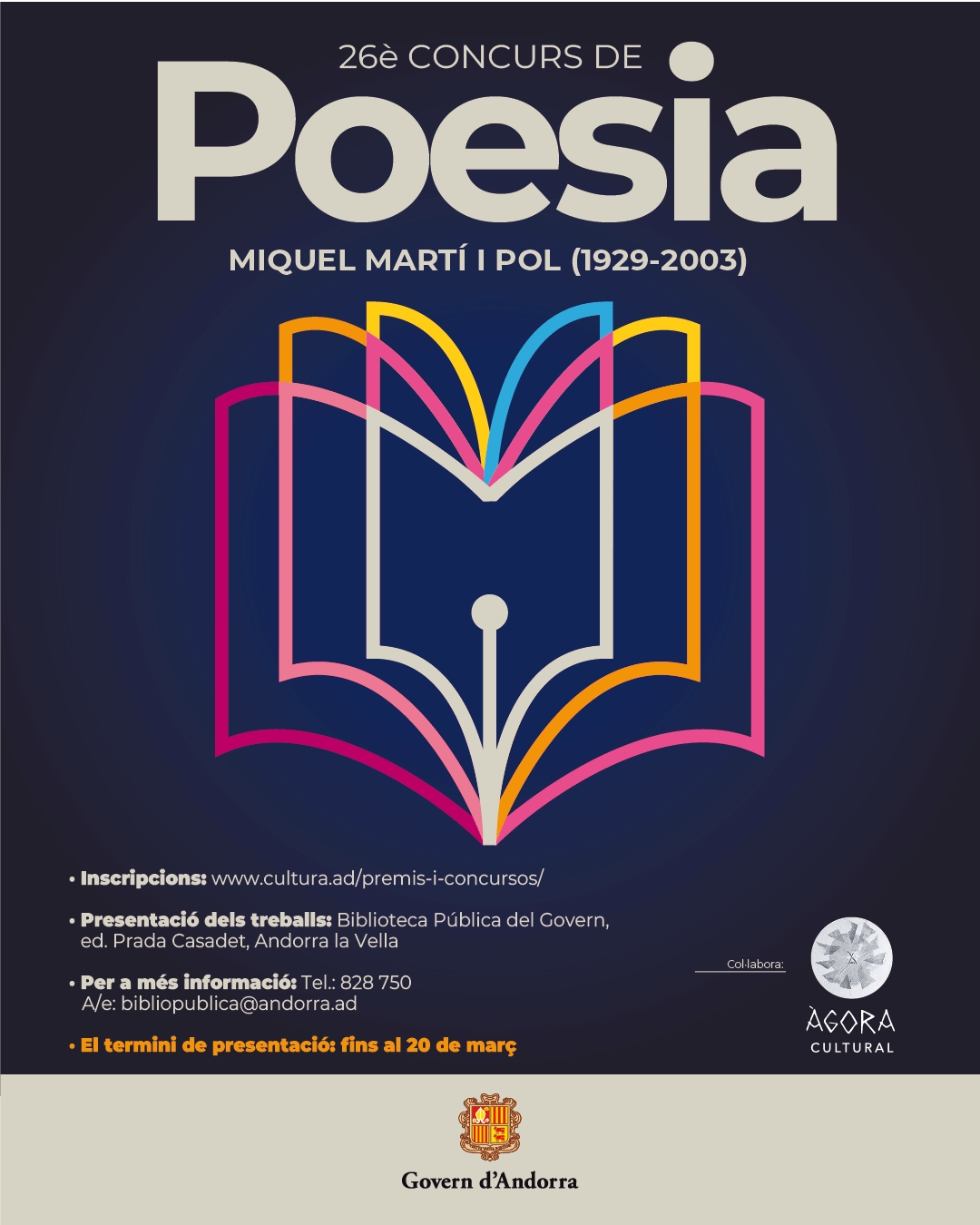 Obert el termini per presentar-se al 26è Concurs de Poesia Miquel Martí i Pol