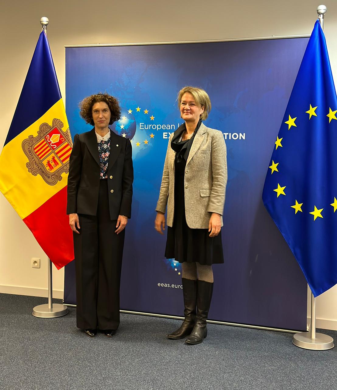 La ministra d’Afers Exteriors, Maria Ubach, es desplaça en visita oficial a Bèlgica per reunir-se amb la seva homòloga, Hadja Lahbib