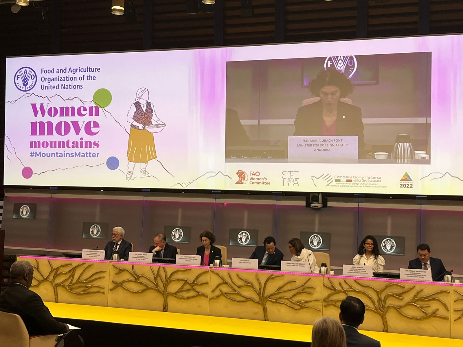 Maria Ubach participa a la trobada que la FAO i l’Aliança per les Muntanyes celebren a Roma amb motiu del Dia Internacional de les Muntanyes