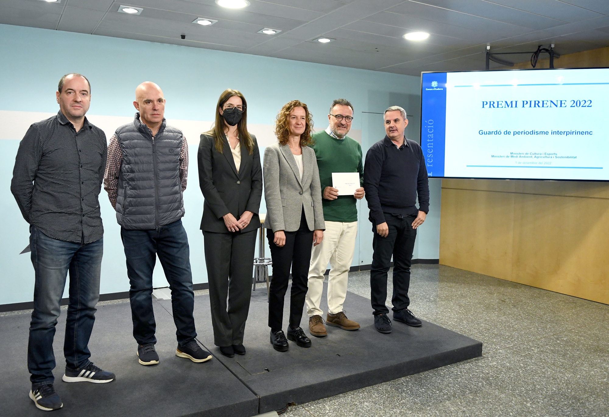 Riva i Calvó entreguen els guardons de la 26a edició del Premi Pirene de Periodisme Interpirinenc