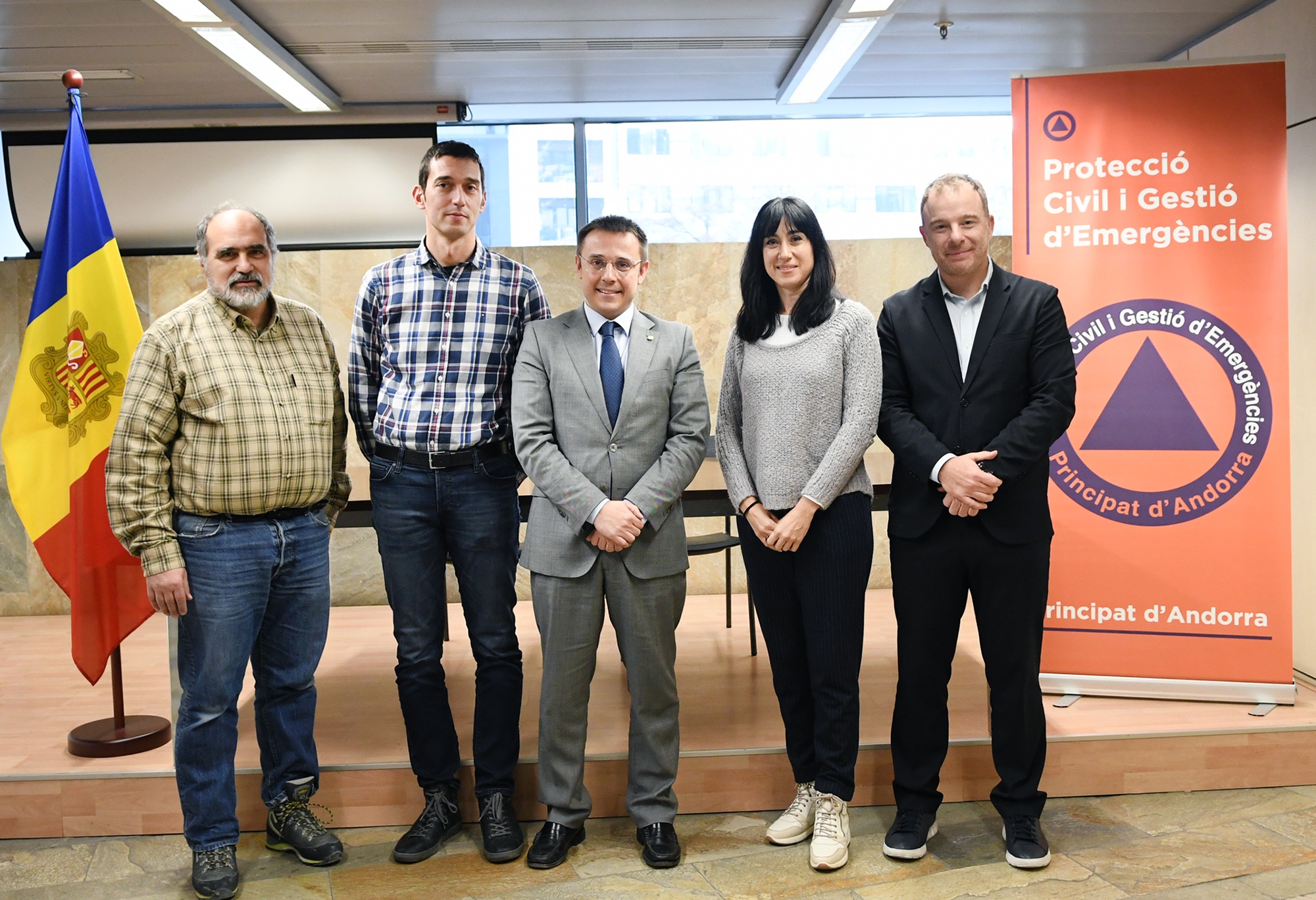 Protecció Civil signa un conveni de col·laboració amb els col·legis d’Arquitectes, d’Arquitectes Tècnics i d’Enginyers