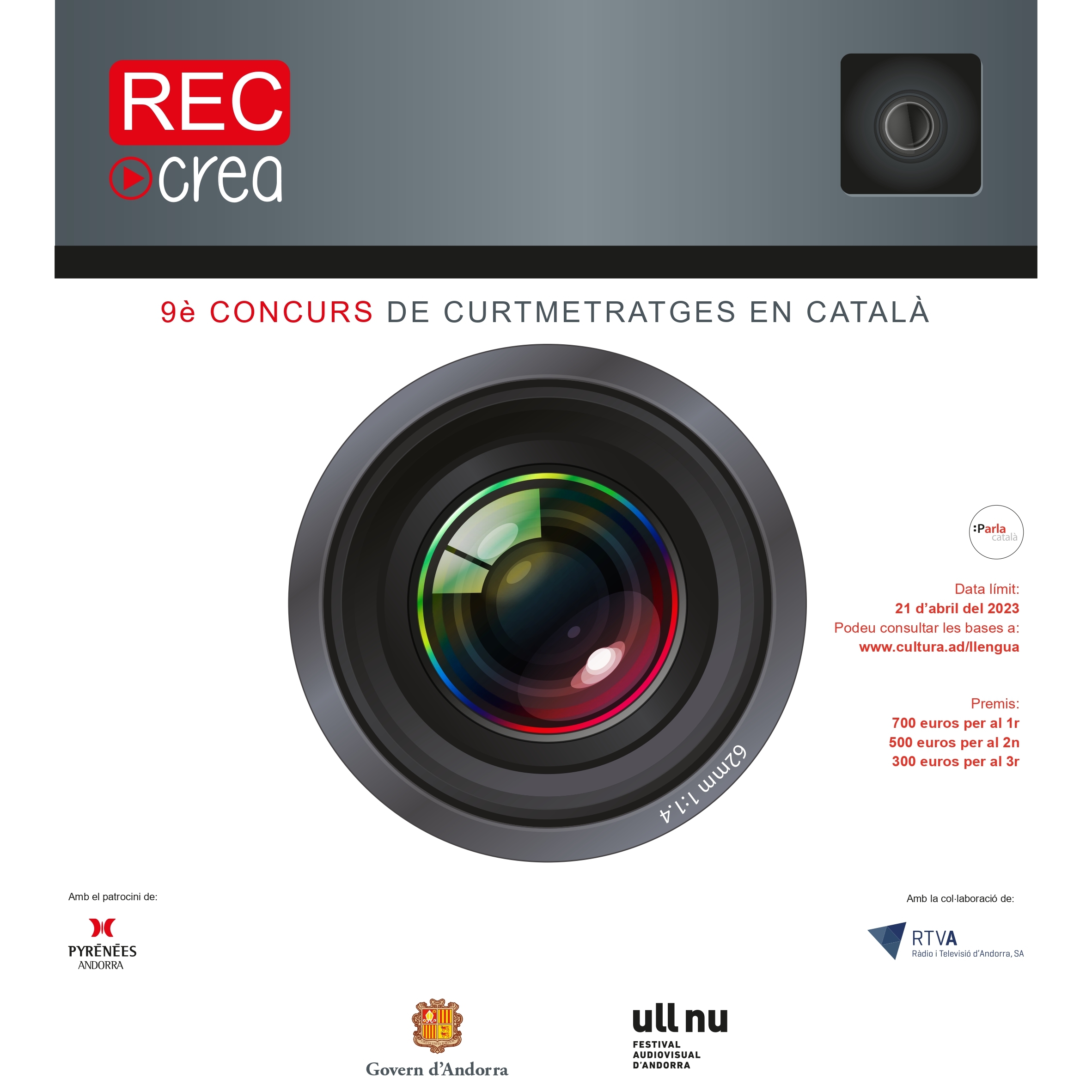 Política Lingüística convoca el novè Concurs de curtmetratges RECcrea