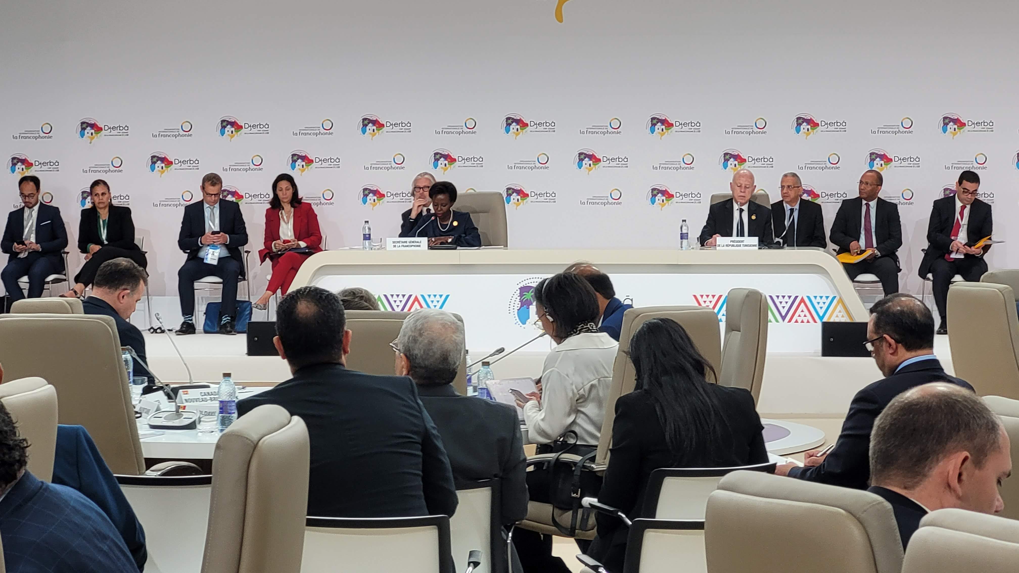 La ministra Ubach presenta les conclusions de la taula rodona en la clausura de la 18a Cimera de caps d’Estat i de Govern de la Francofonia